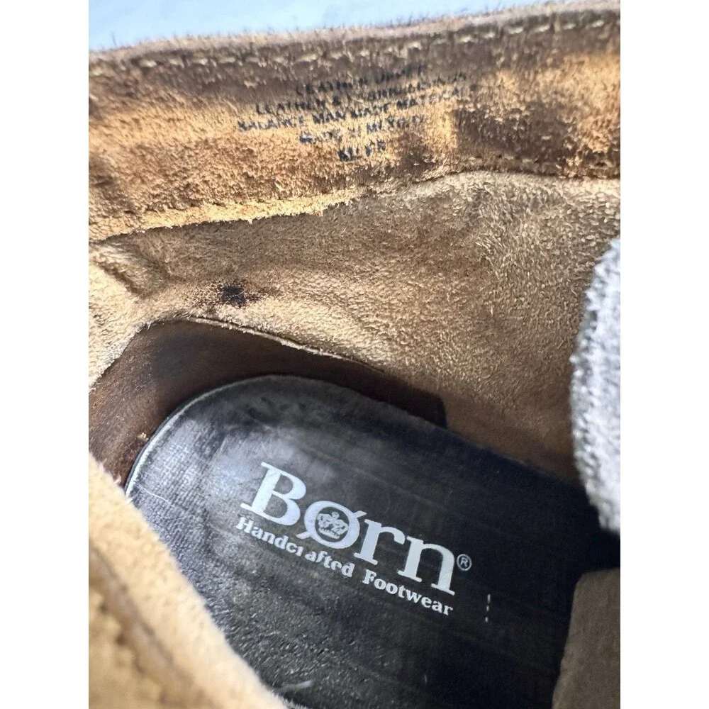 Børn Temple II Women's Ankle Boots Suede Leather  Braided Chukka Comfort Size 10